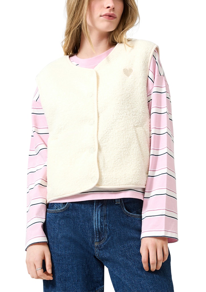 QS by S.Oliver Damen T-Shirts White