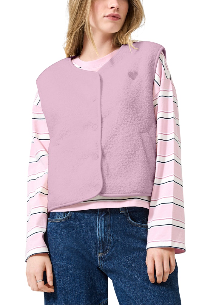 QS by S.Oliver Damen T-Shirts Lilac/Pink