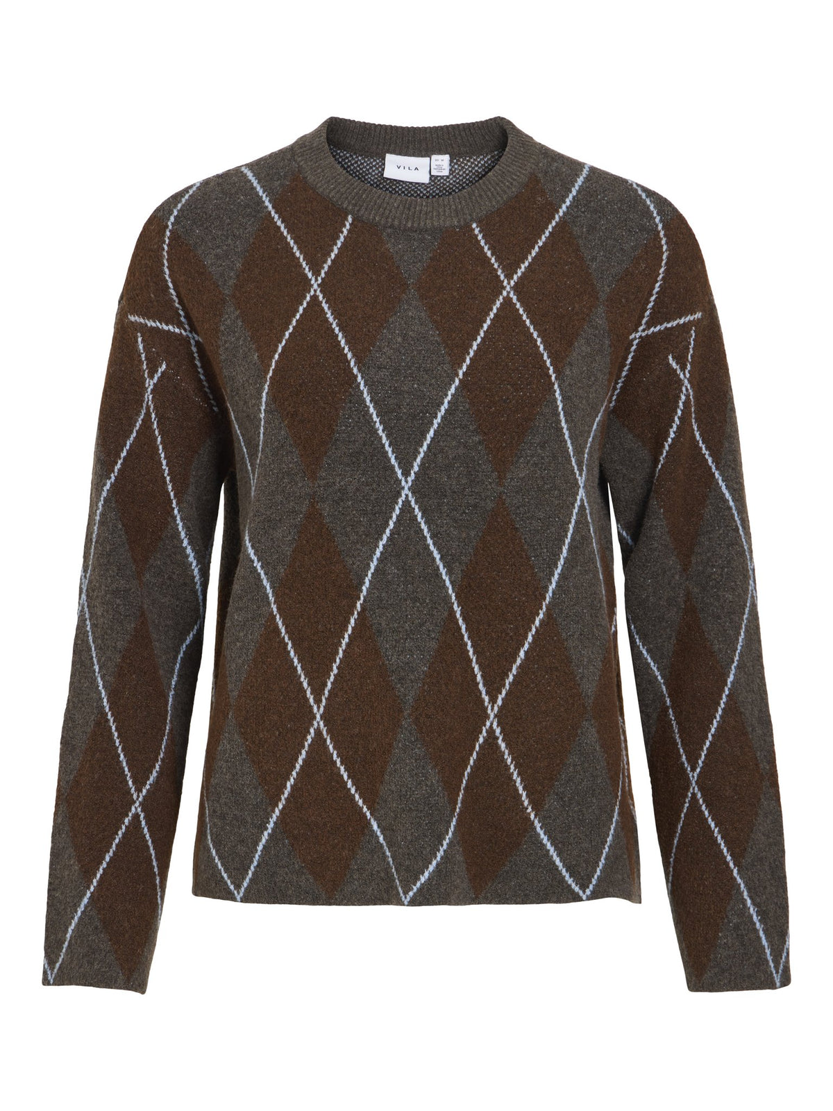 Vila Damen Pullover Dark Grey Melan