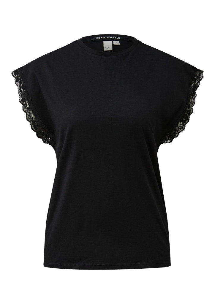 QS by S.Oliver Damen T-Shirts Grey/Black