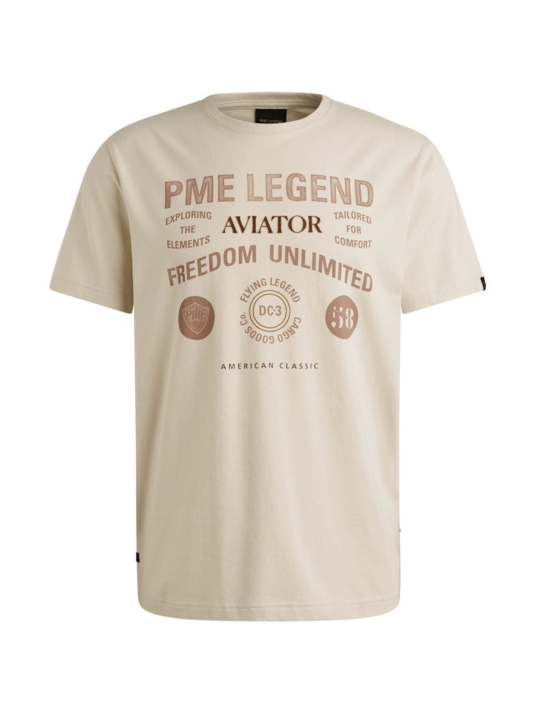 PME Herren T-Shirts kurz Bone White