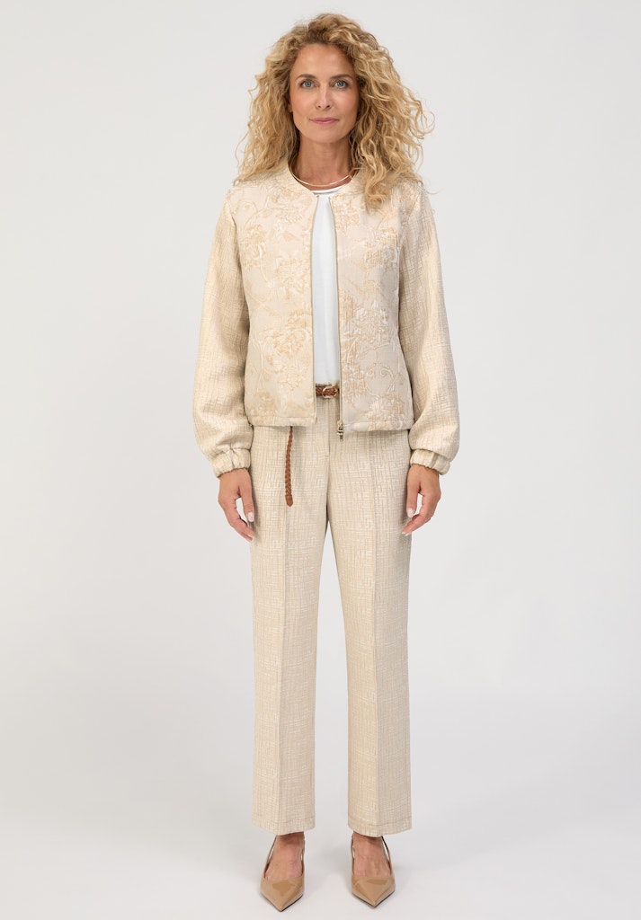 Bianca Damen Blazer Beige Mix