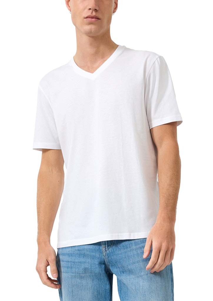 QS by S.Oliver Herren T-Shirts kurz White