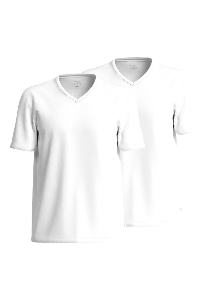 QS by S.Oliver Herren T-Shirts kurz White