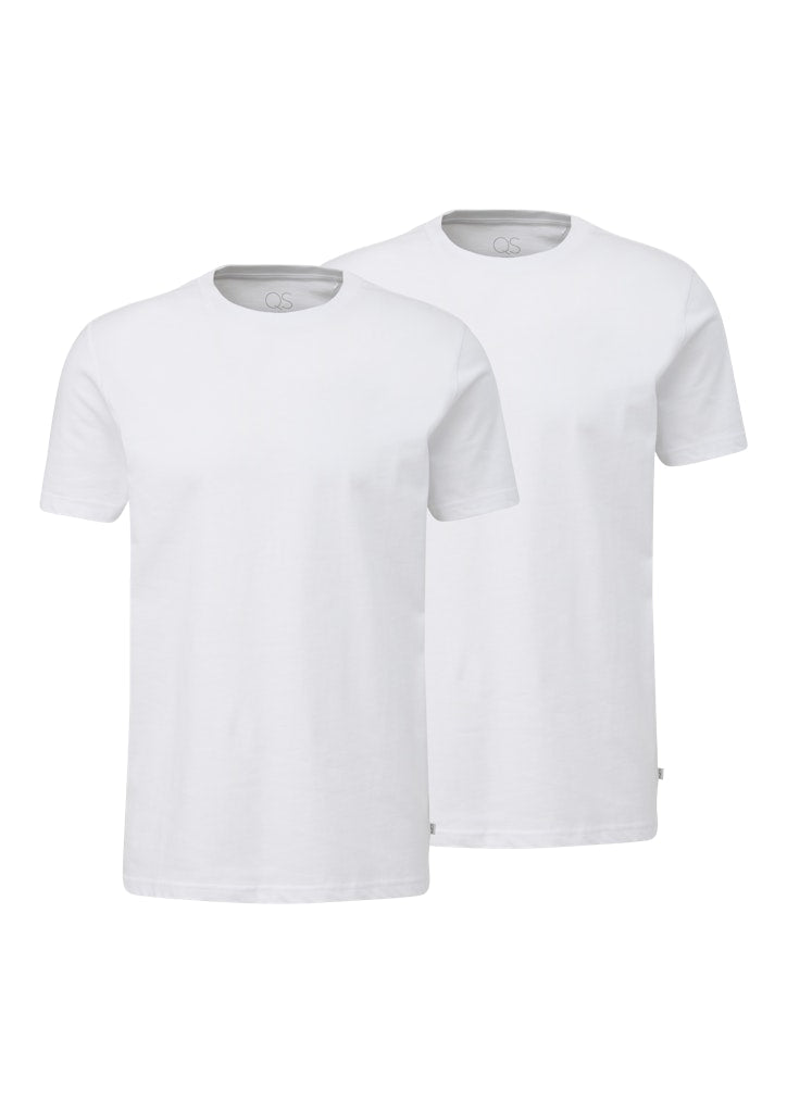 QS by S.Oliver Herren T-Shirts kurz White