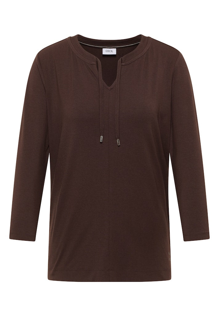 Cecil Damen T-Shirts Macchiato