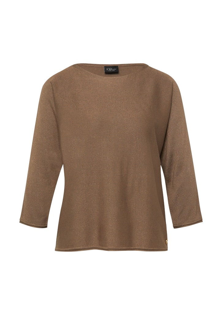 S. Oliver black Damen Pullover Brown