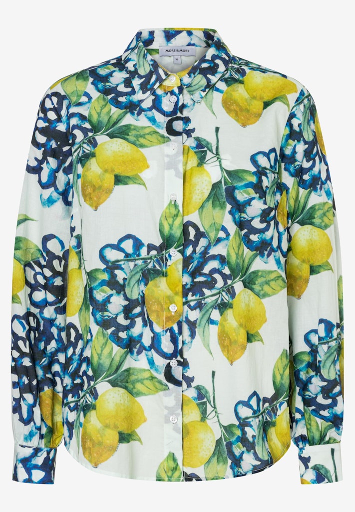 More & More Damen Blusen Lemon Prin