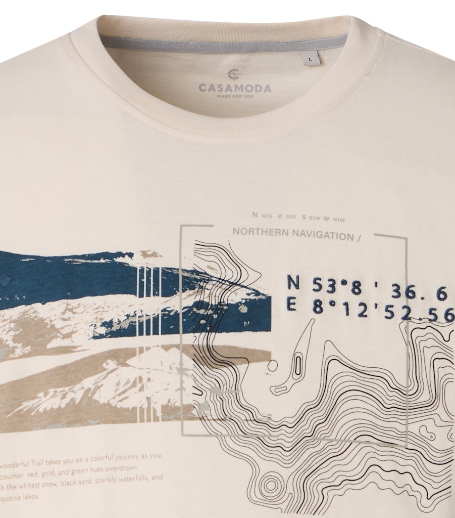 Casa Moda Herren T-Shirts kurz Weiss