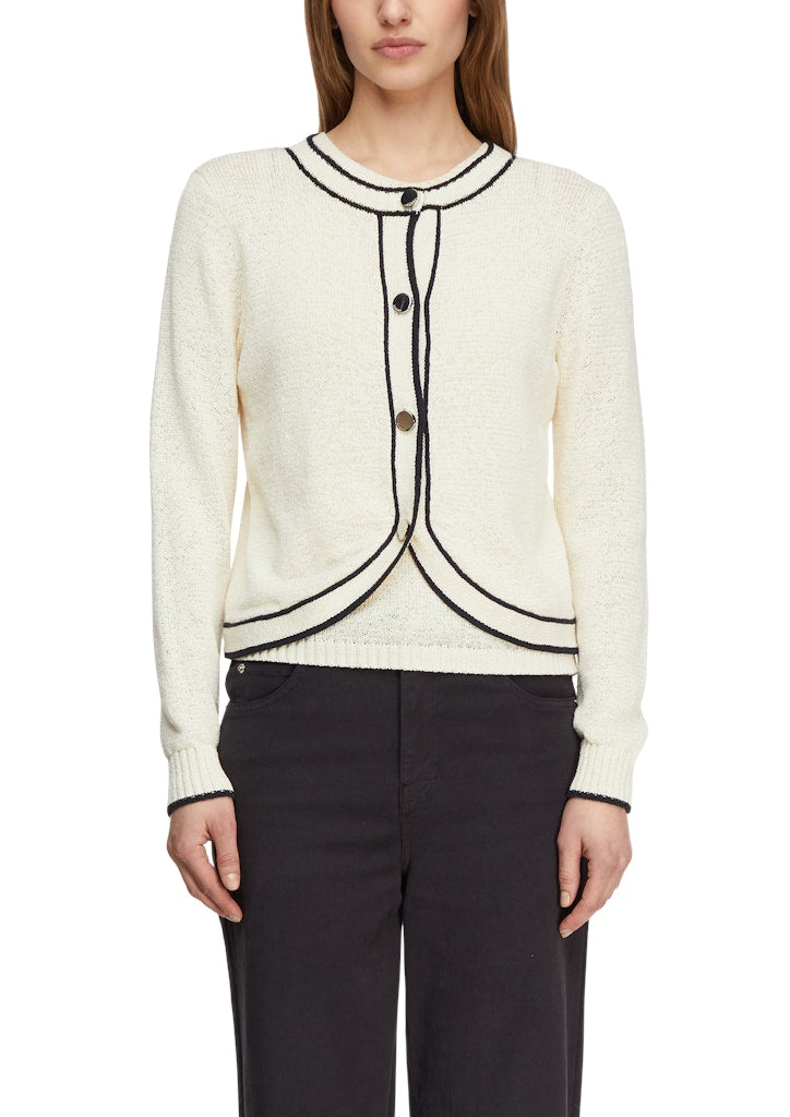 Comma Damen Strickjacken White