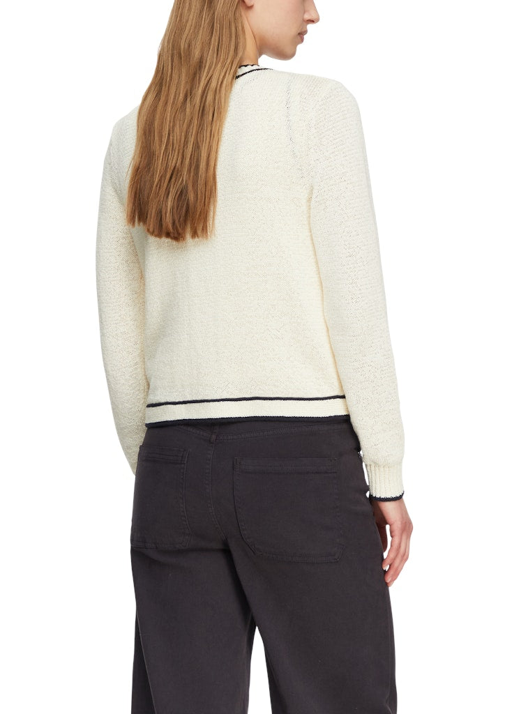 Comma Damen Strickjacken White