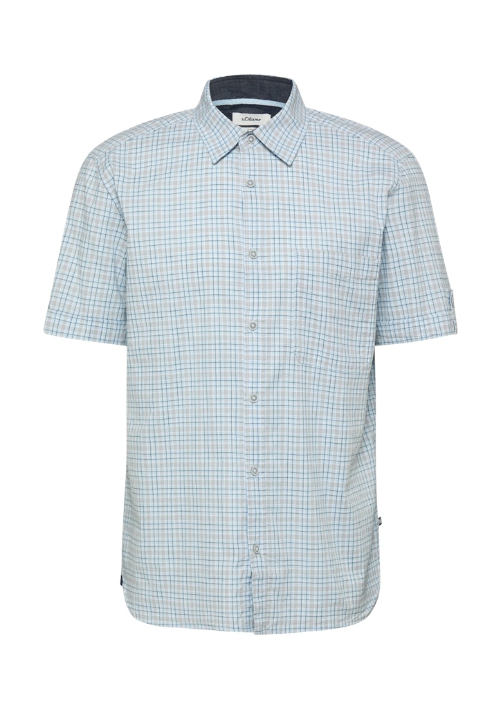 S. Oliver red Herren Hemden kurz Blue