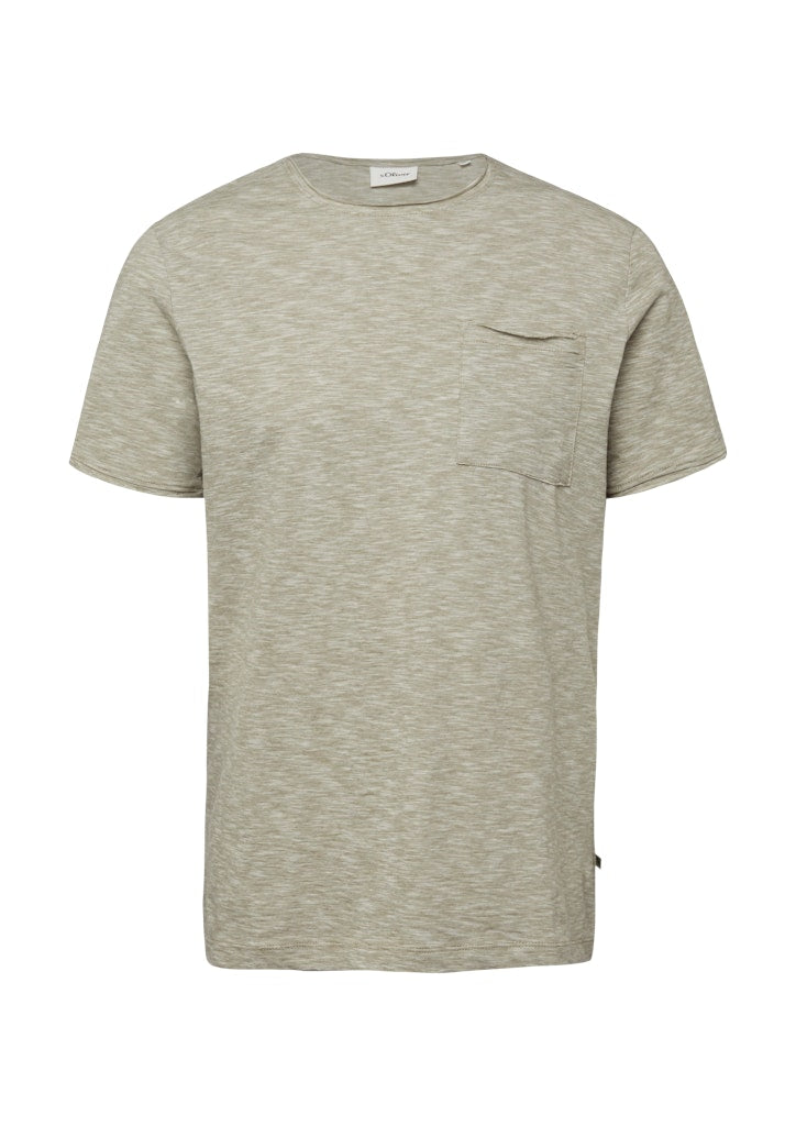 S. Oliver red Herren T-Shirts kurz Green