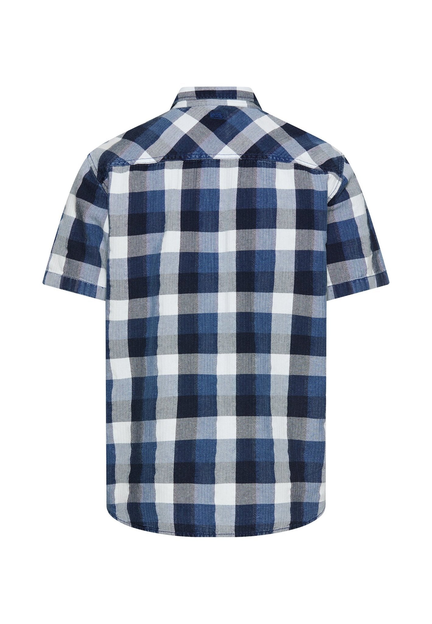 Camel active Herren Hemden kurz Indigo Blue