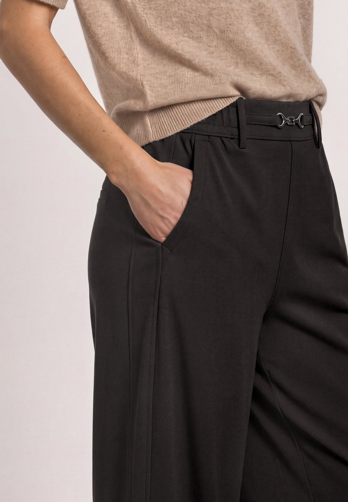 Street One Damen Hosen Black Cof