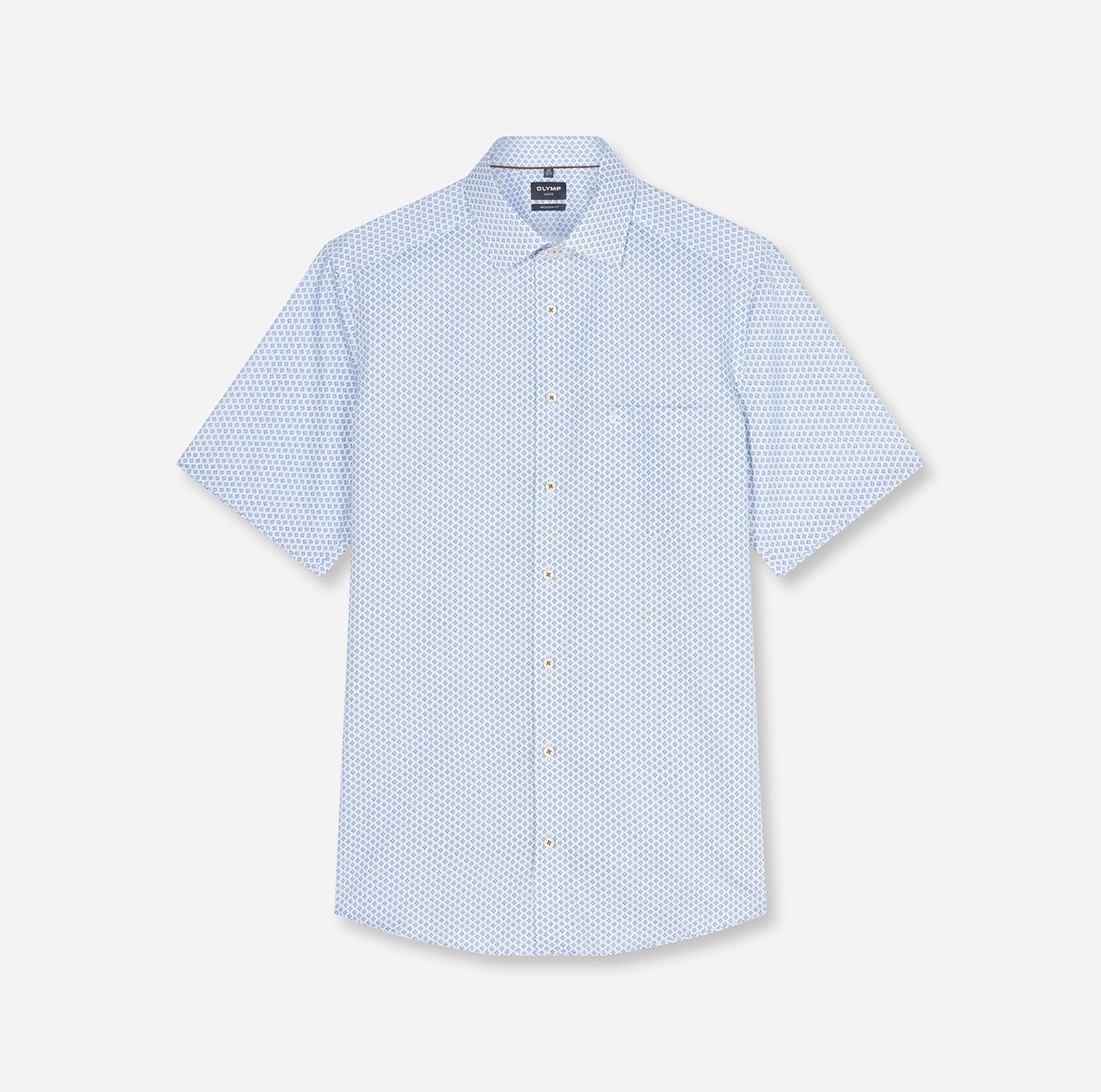 Olymp Herren Hemden kurz Bleu