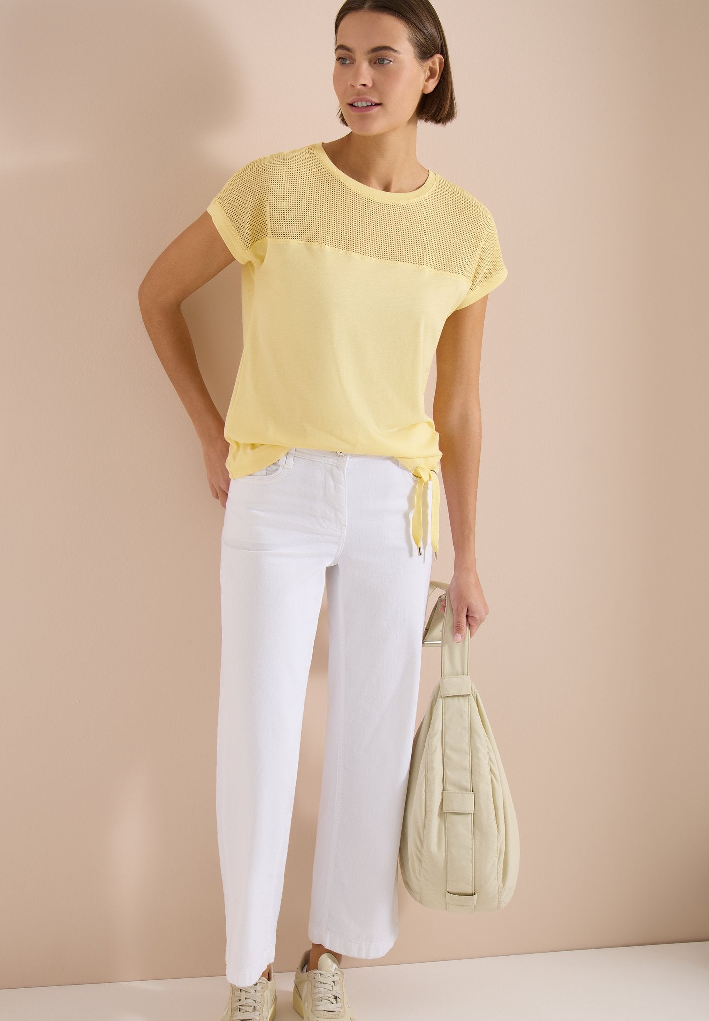 Cecil Damen T-Shirts Buttermil