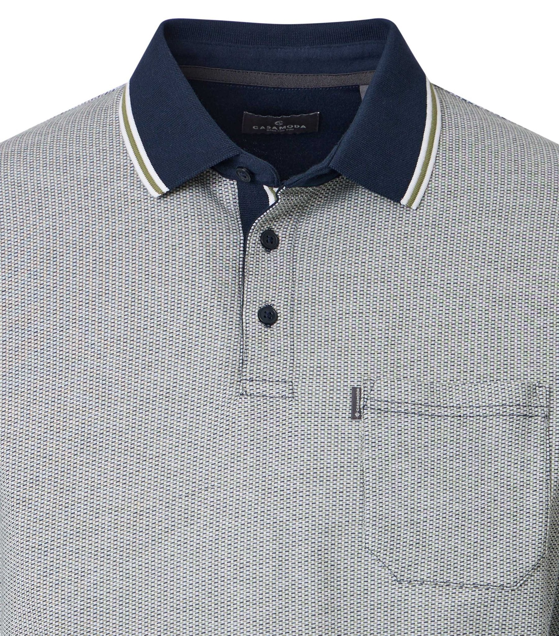 Casa Moda Herren Polo-Shirts Gruen