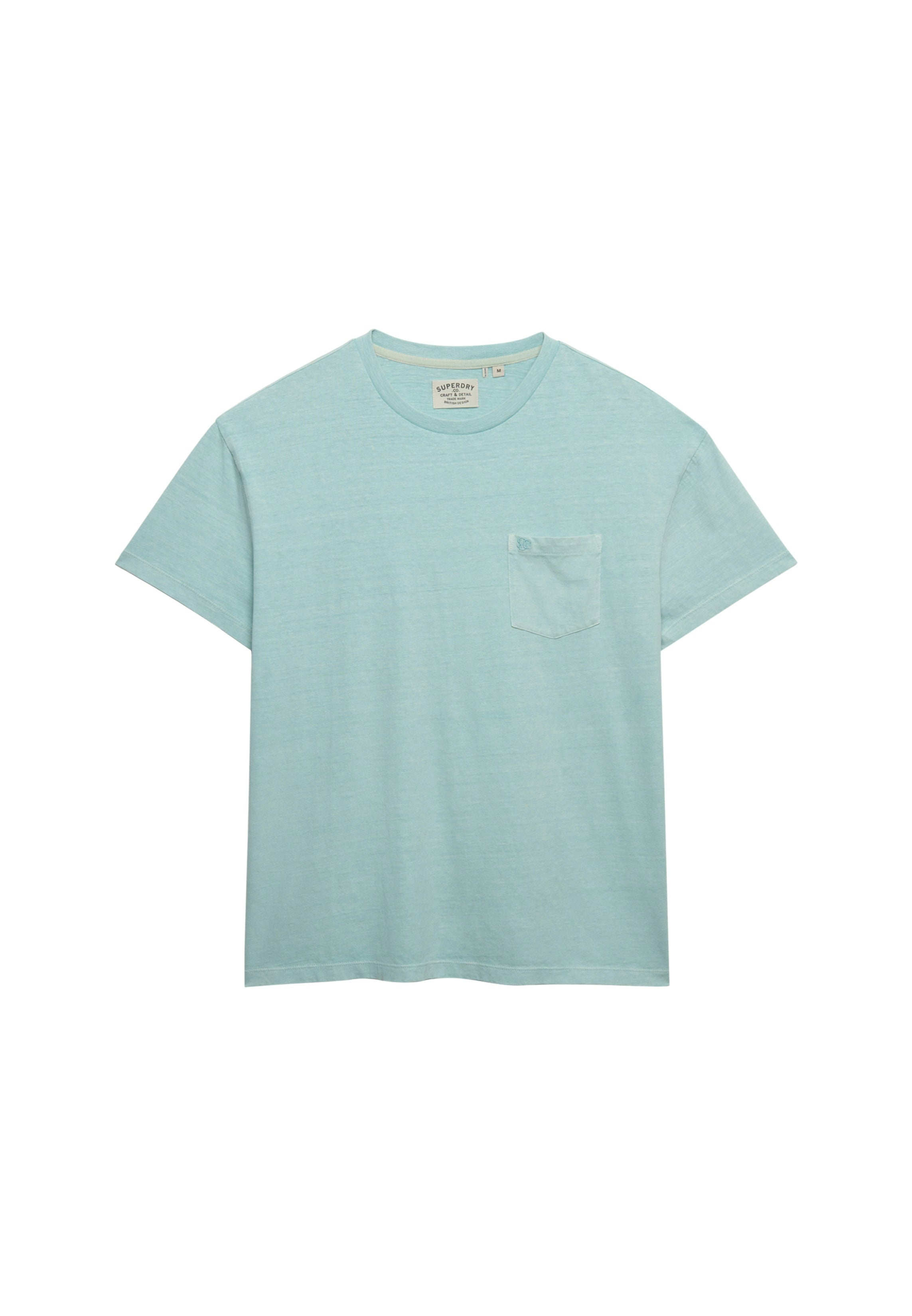 Superdry Men Herren T-Shirts kurz Wt Aquamarine
