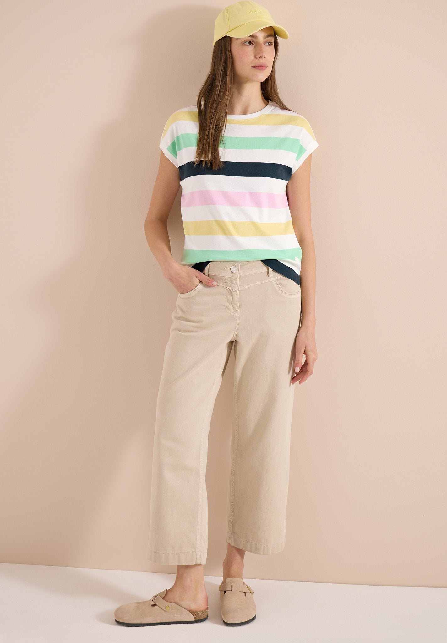 Cecil Damen T-Shirts Vanilla W