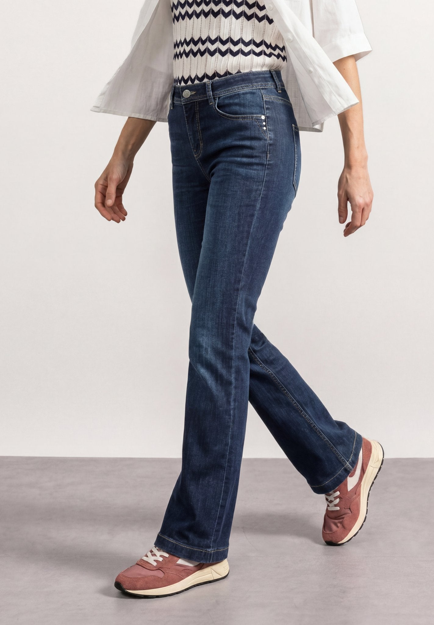 Street One Damen Hosen Dark Blue