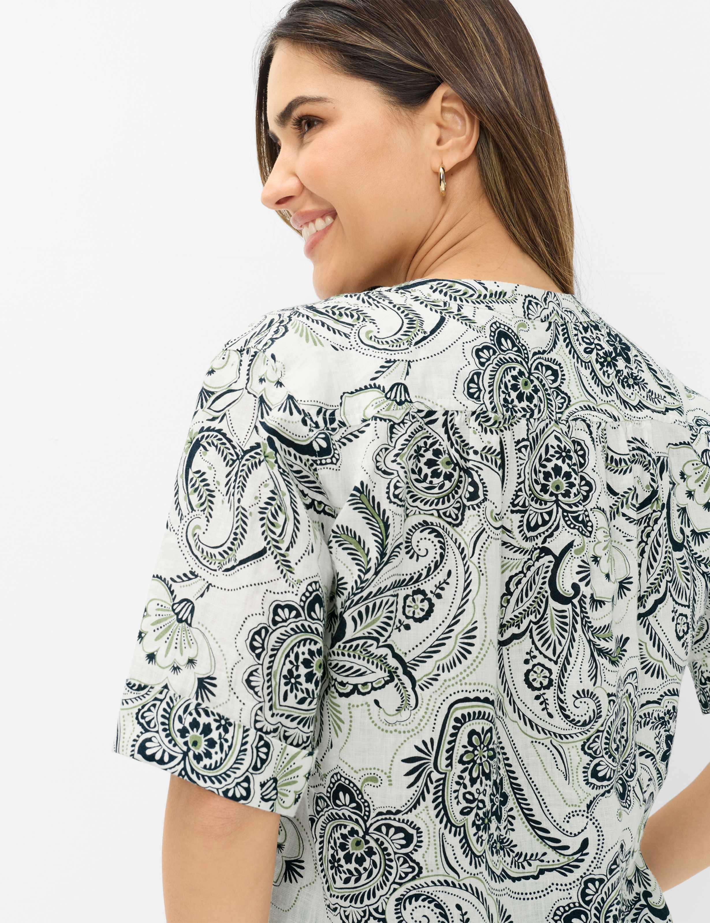 Brax Damen Blusen Soft Ecru