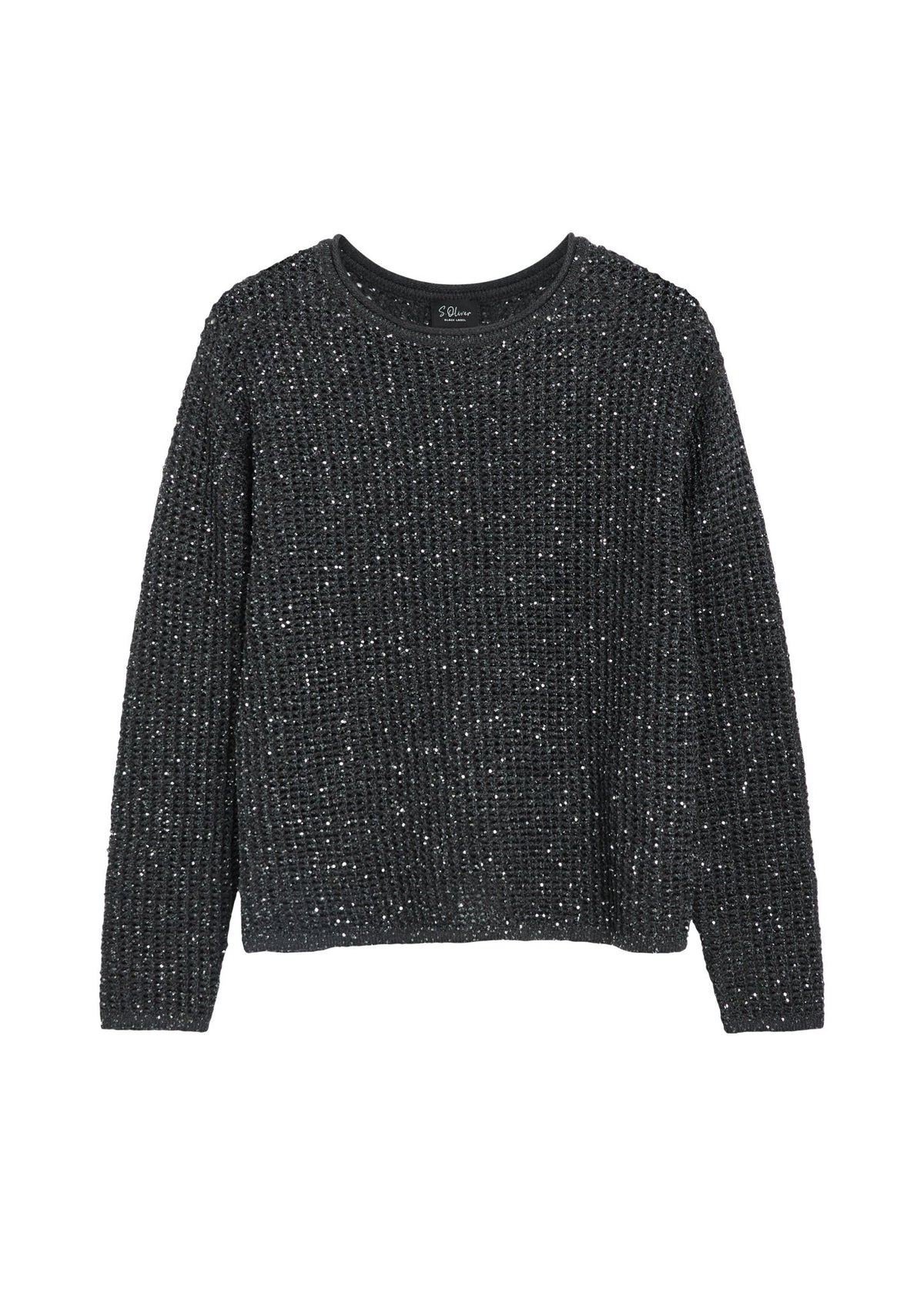 S. Oliver black Damen Pullover X Grey/Black