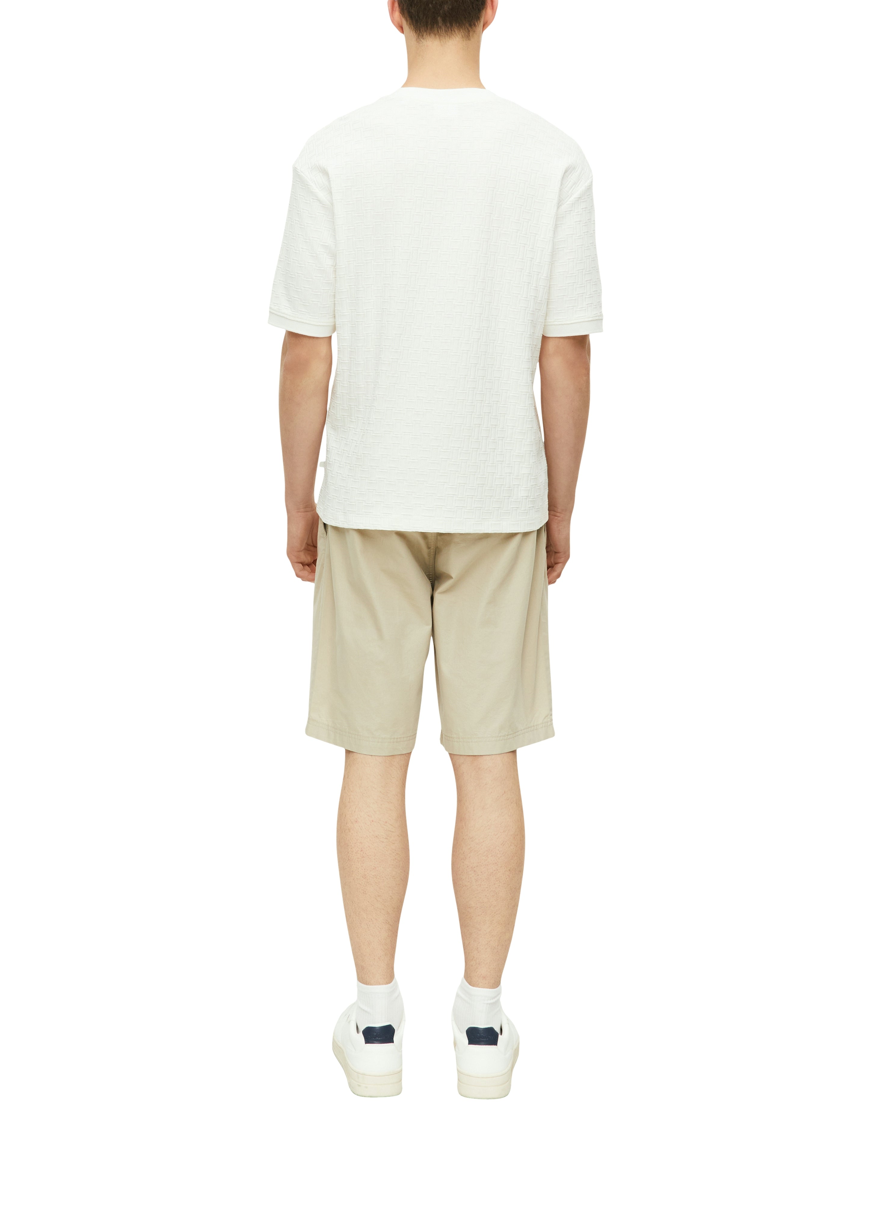 S. Oliver red Herren T-Shirts kurz White