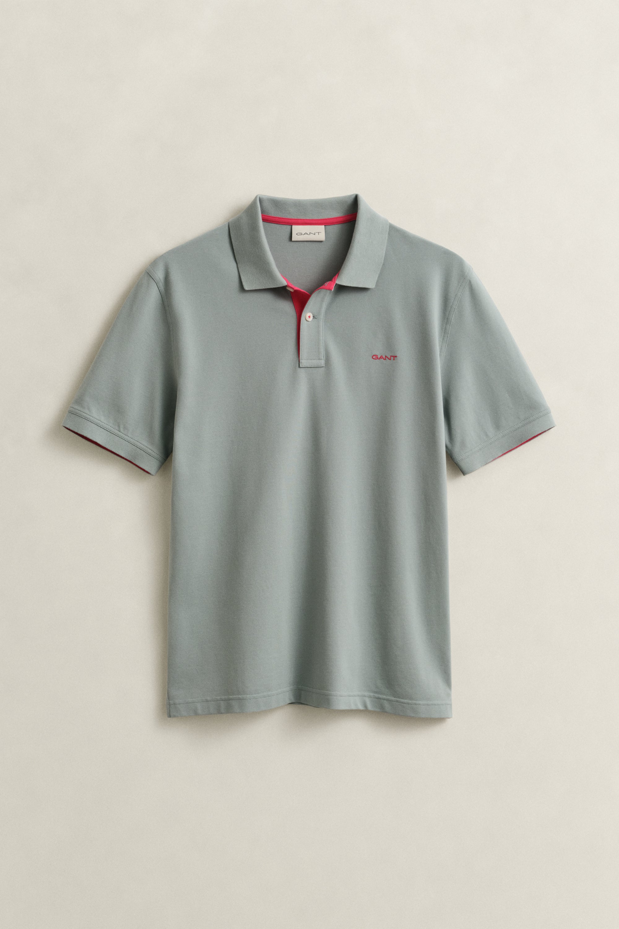 Gant Herren Polo-Shirts Ceramic Grey