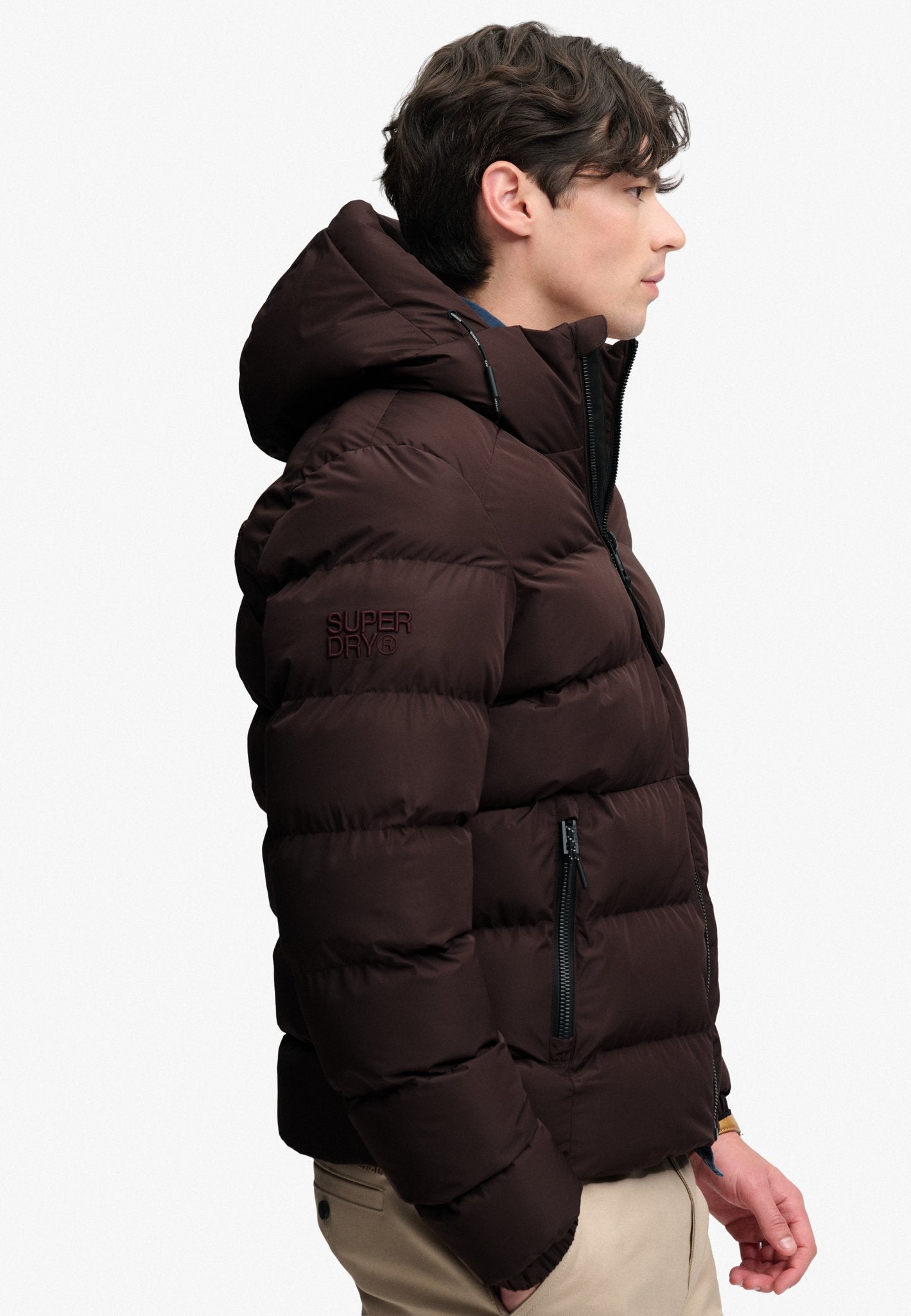 Superdry Men Herren Hemden lang Lj Peak Dark