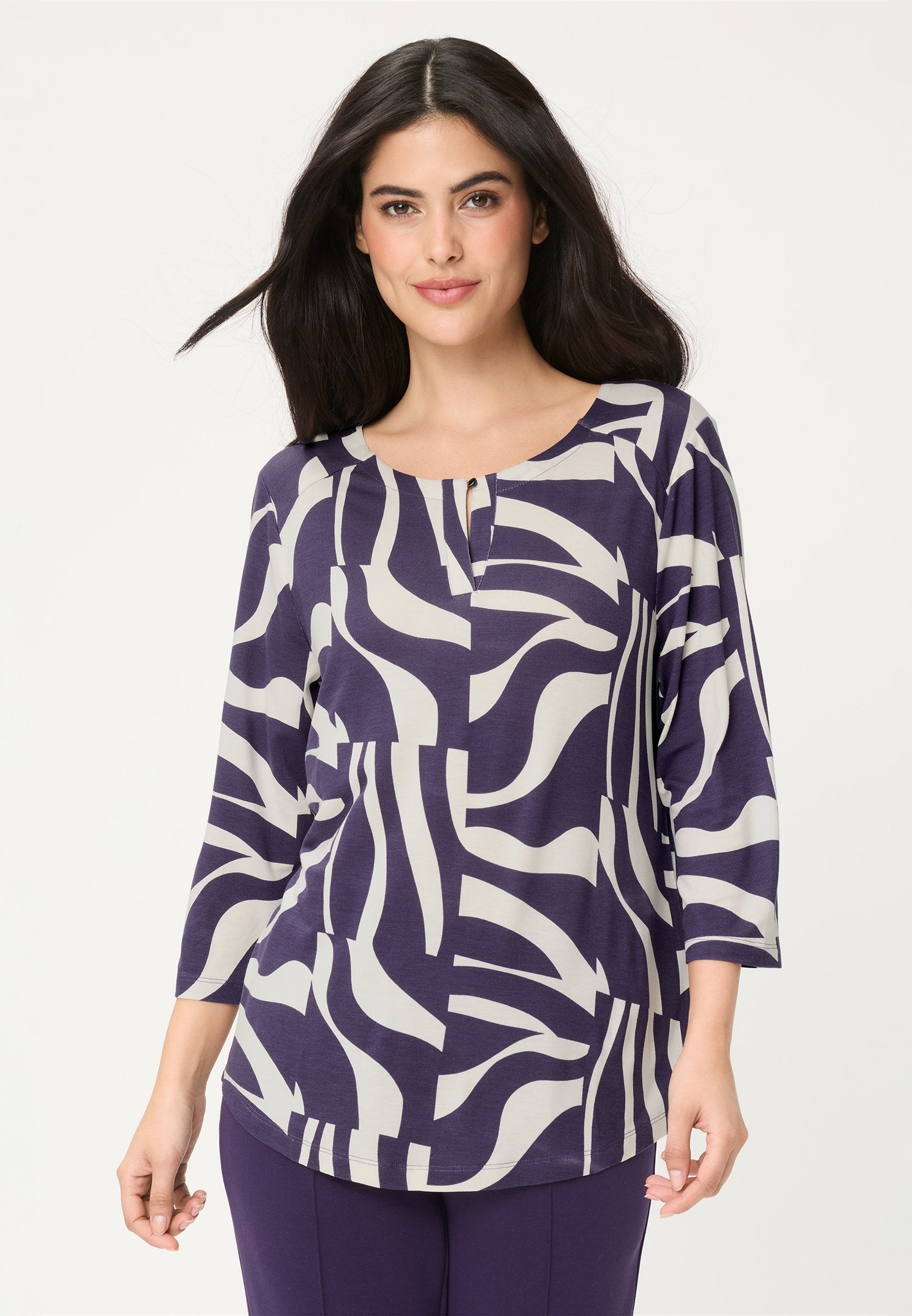 Olsen Damen T-Shirts Plum