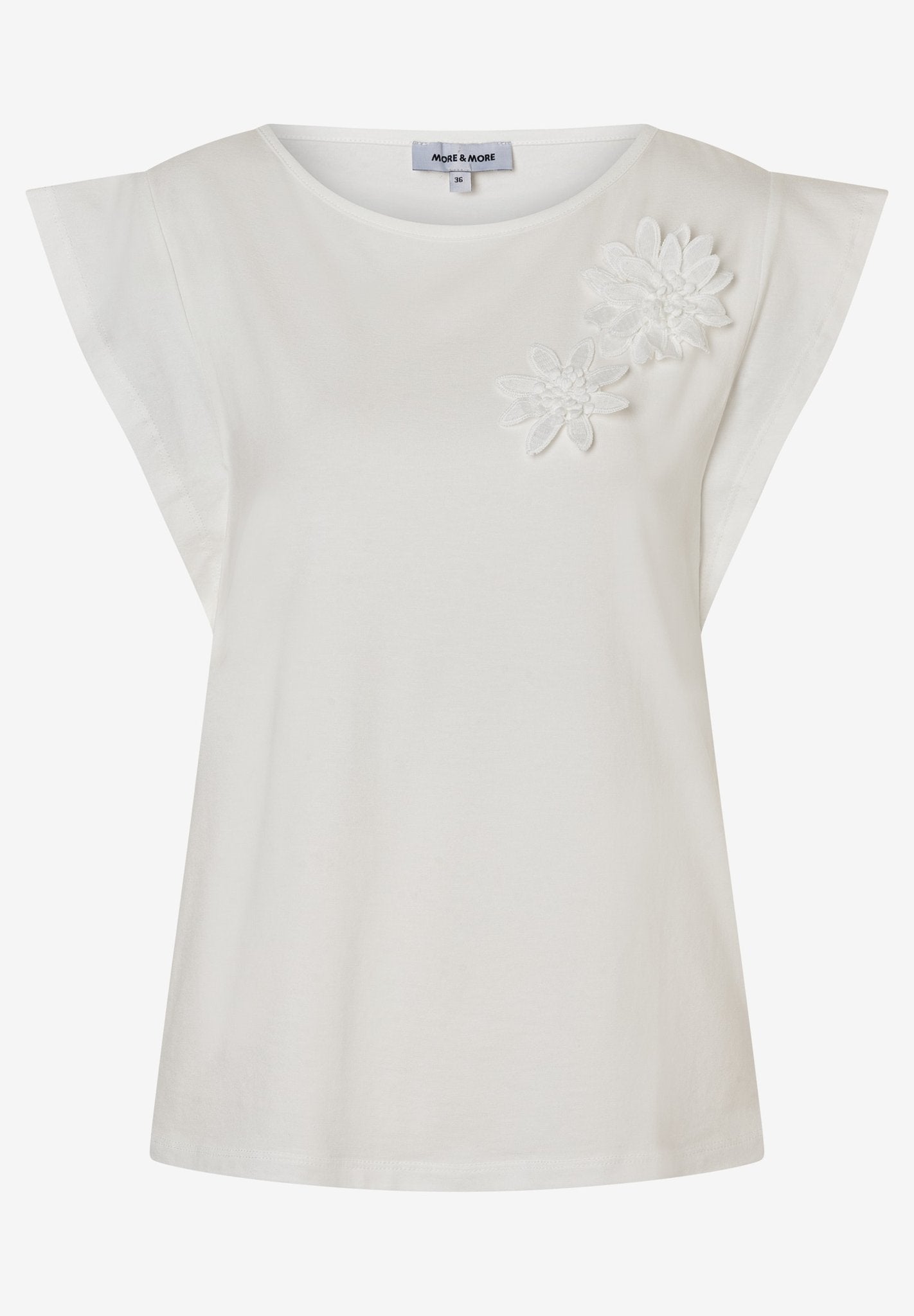 More & More Damen T-Shirts Off White