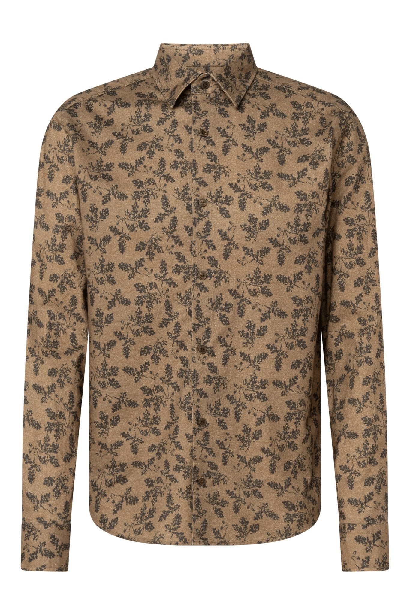 JOOP Herren Hemden lang Open Brown