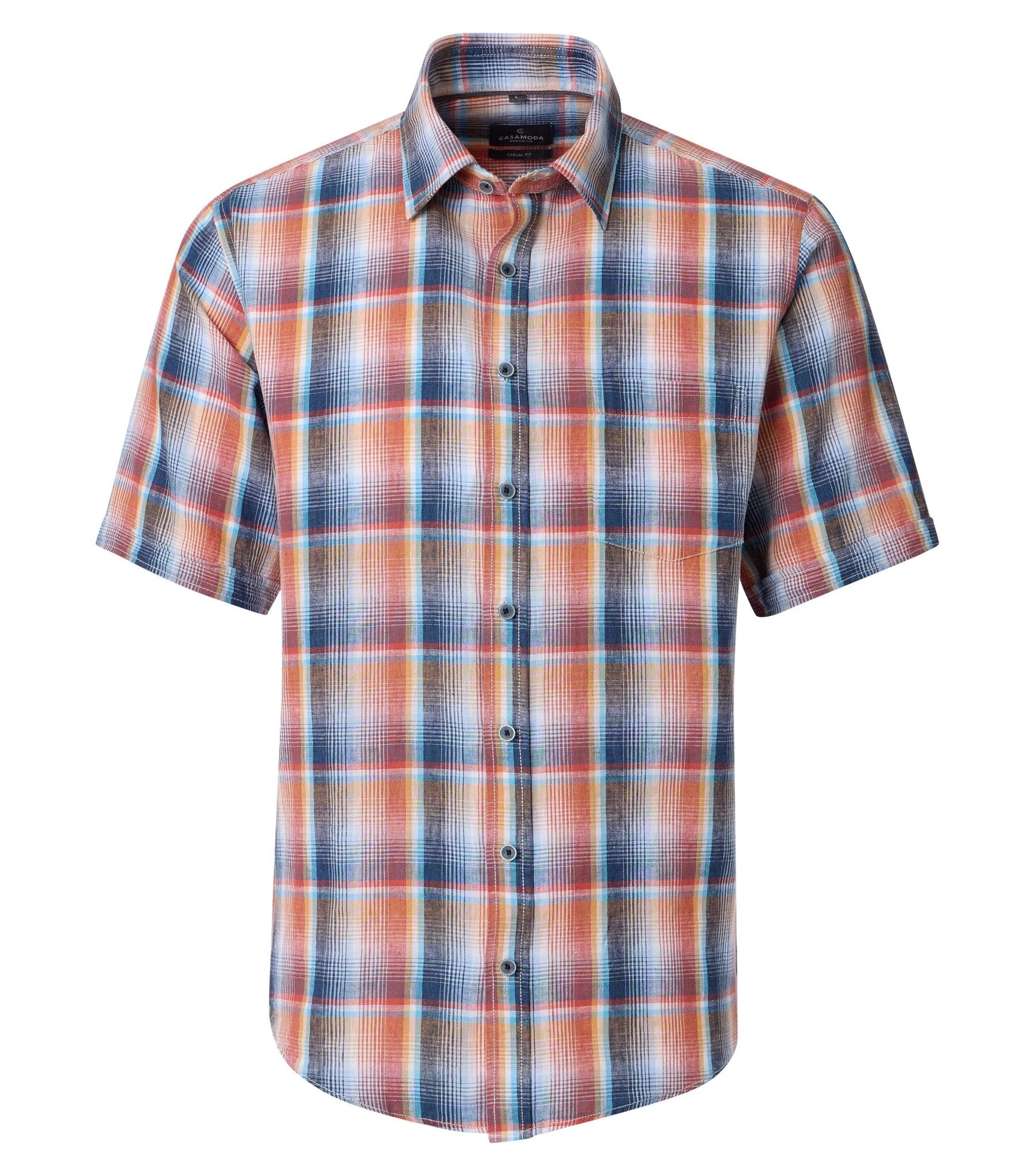 Casa Moda Herren Hemden kurz Orange
