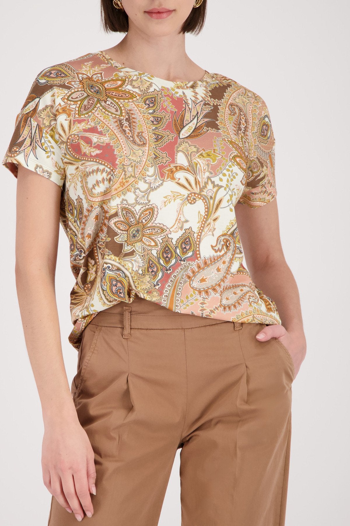 Monari Damen T-Shirts Mocca Gemus