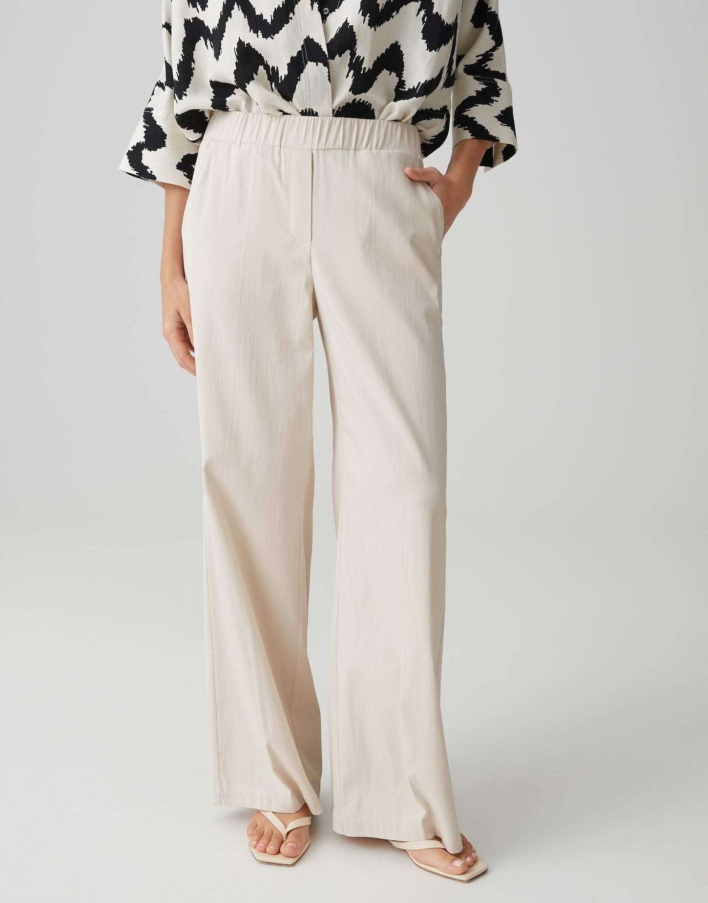 Opus Pants Damen Hosen Natural G