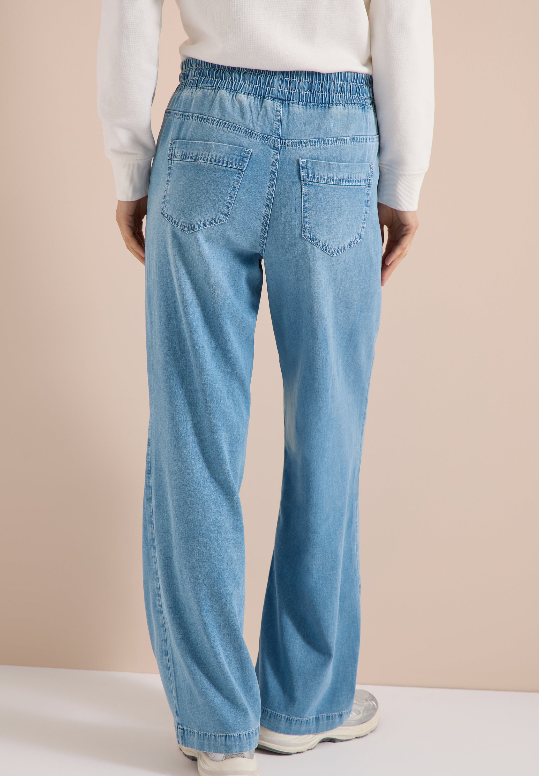 Cecil Damen Hosen Light Blu
