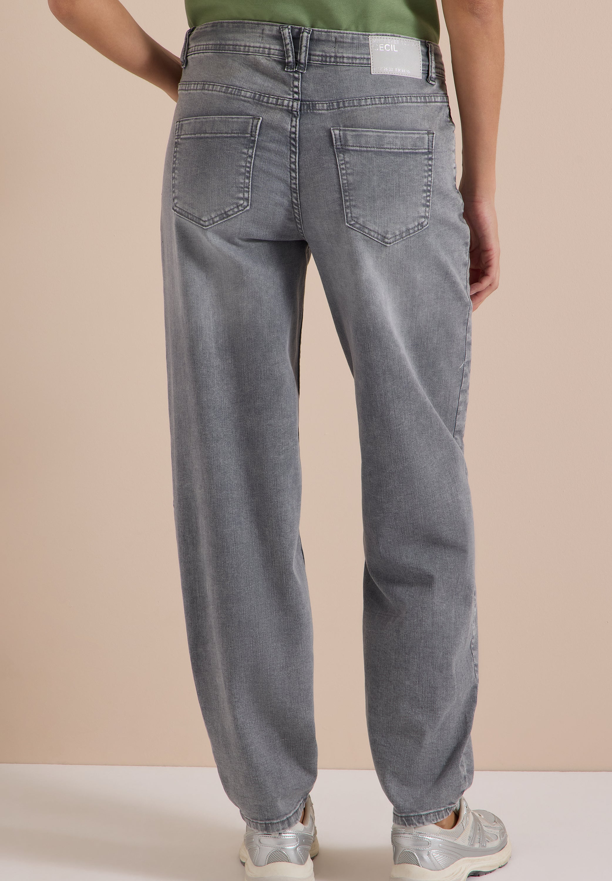 Cecil Damen Hosen Light Gre