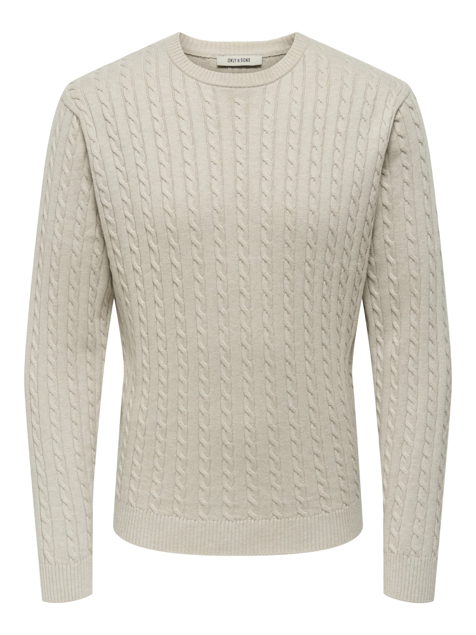 Only & Sons Herren Pullover Oatmeal/Melange