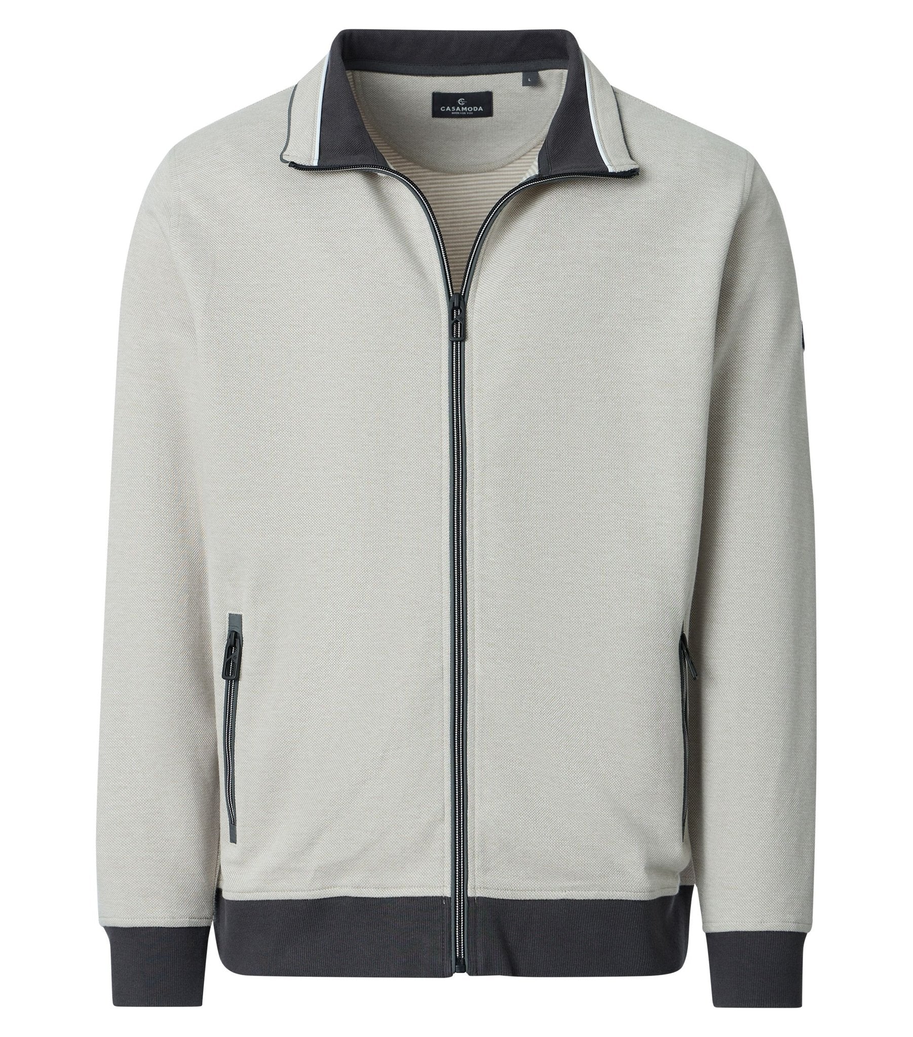 Casa Moda Herren Sweatjacken Beige