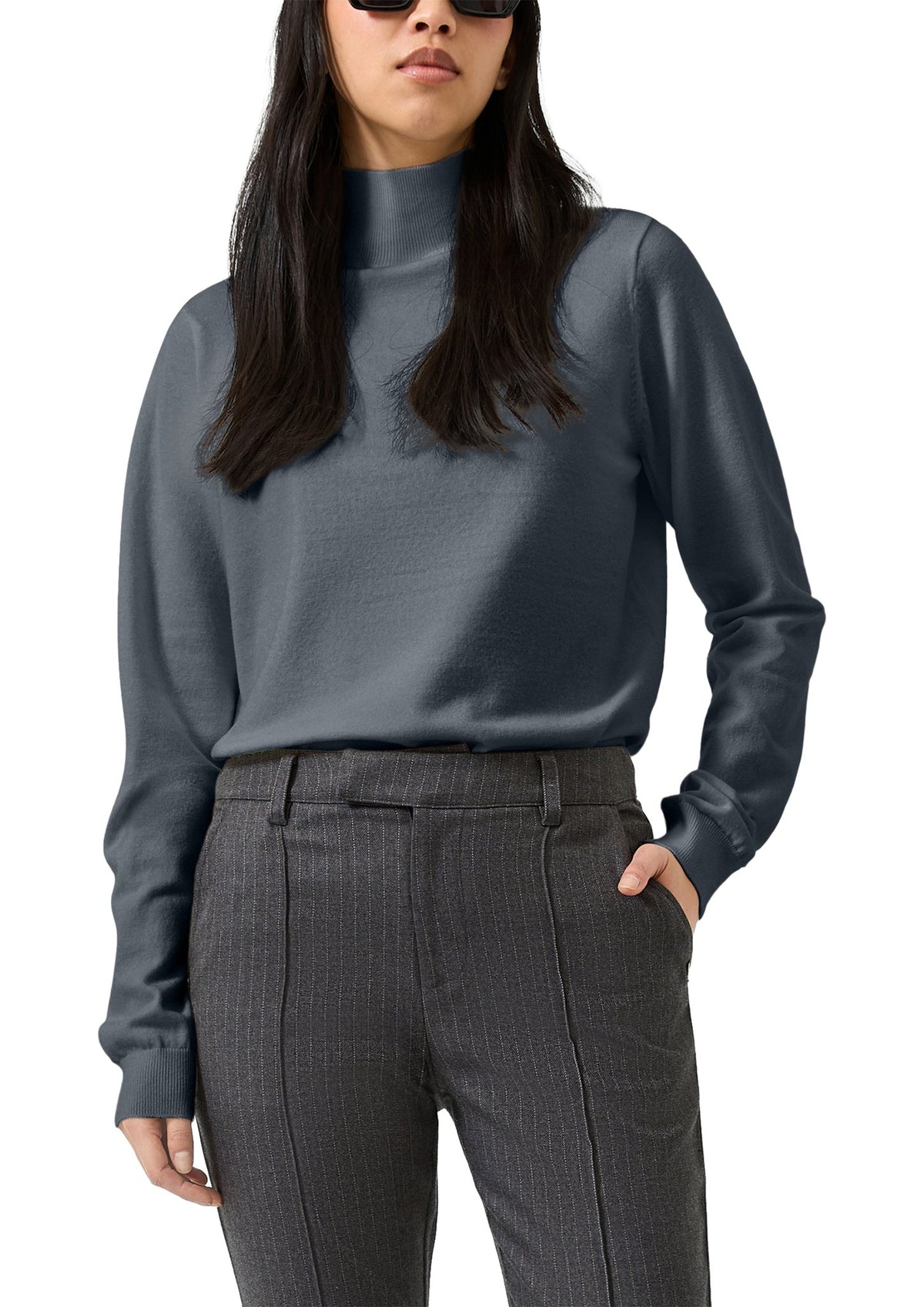 QS by S.Oliver Damen Pullover Grey/Black