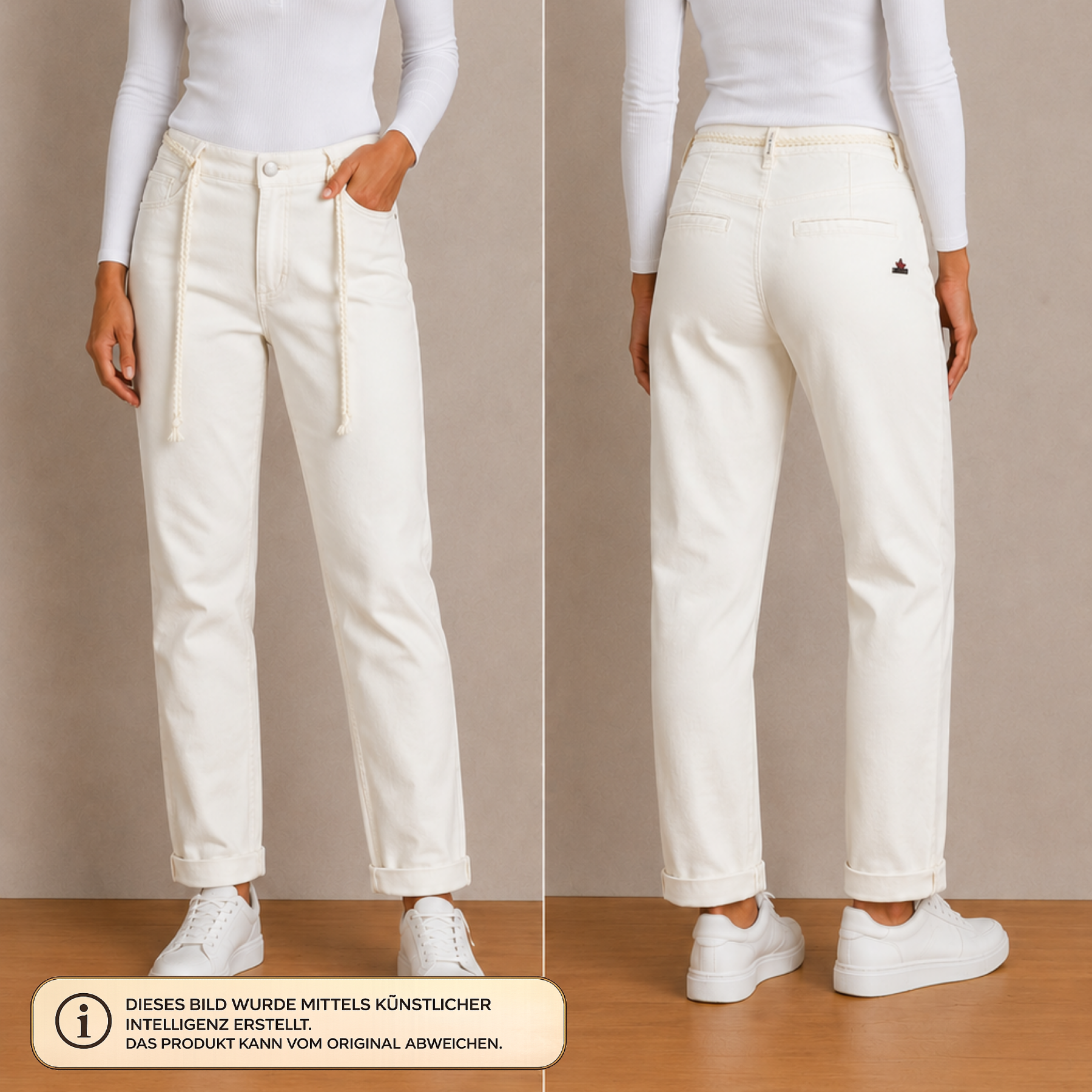 Buena Vista Damen Jeans Kreide