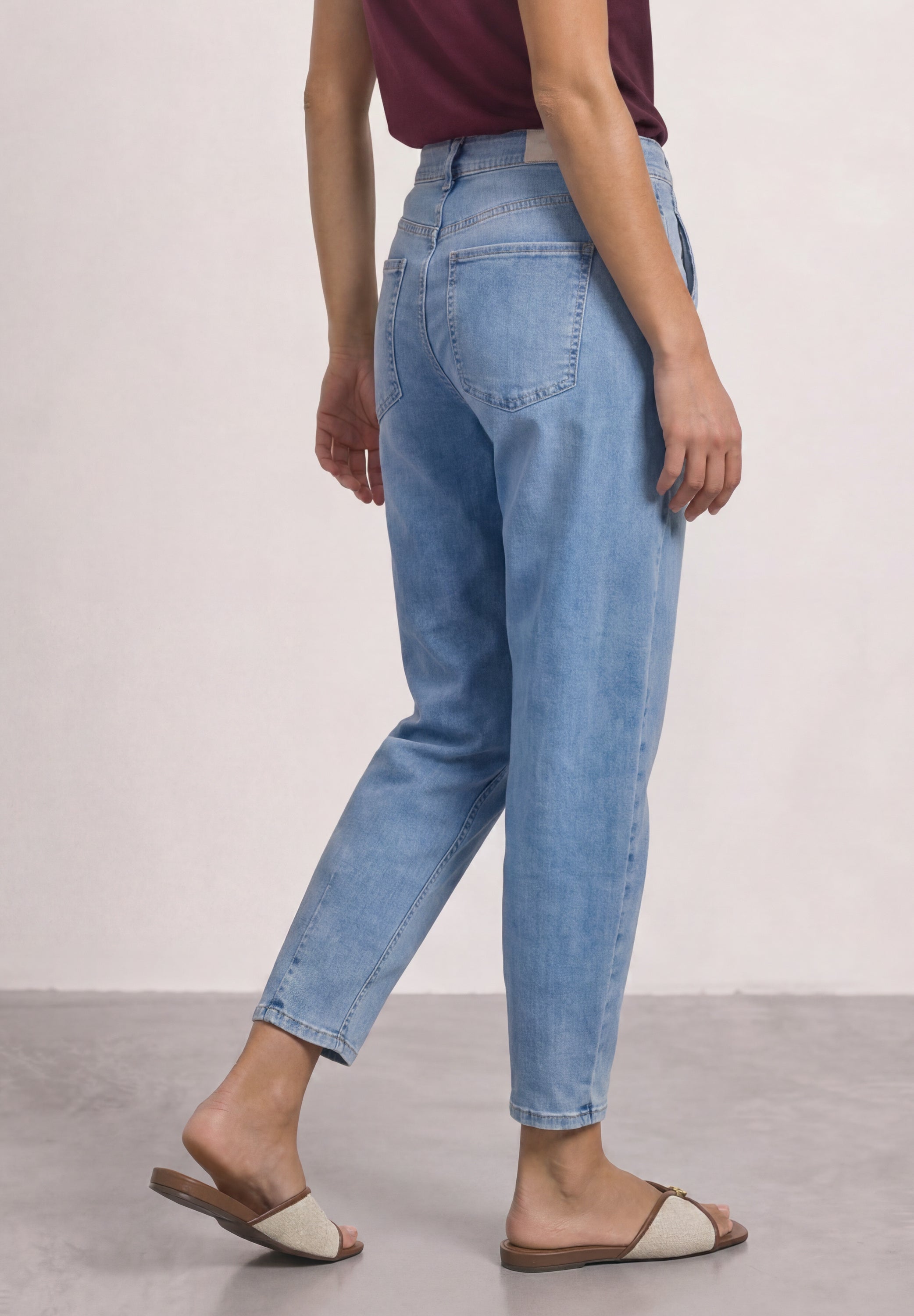 Street One Damen Hosen Light Blu