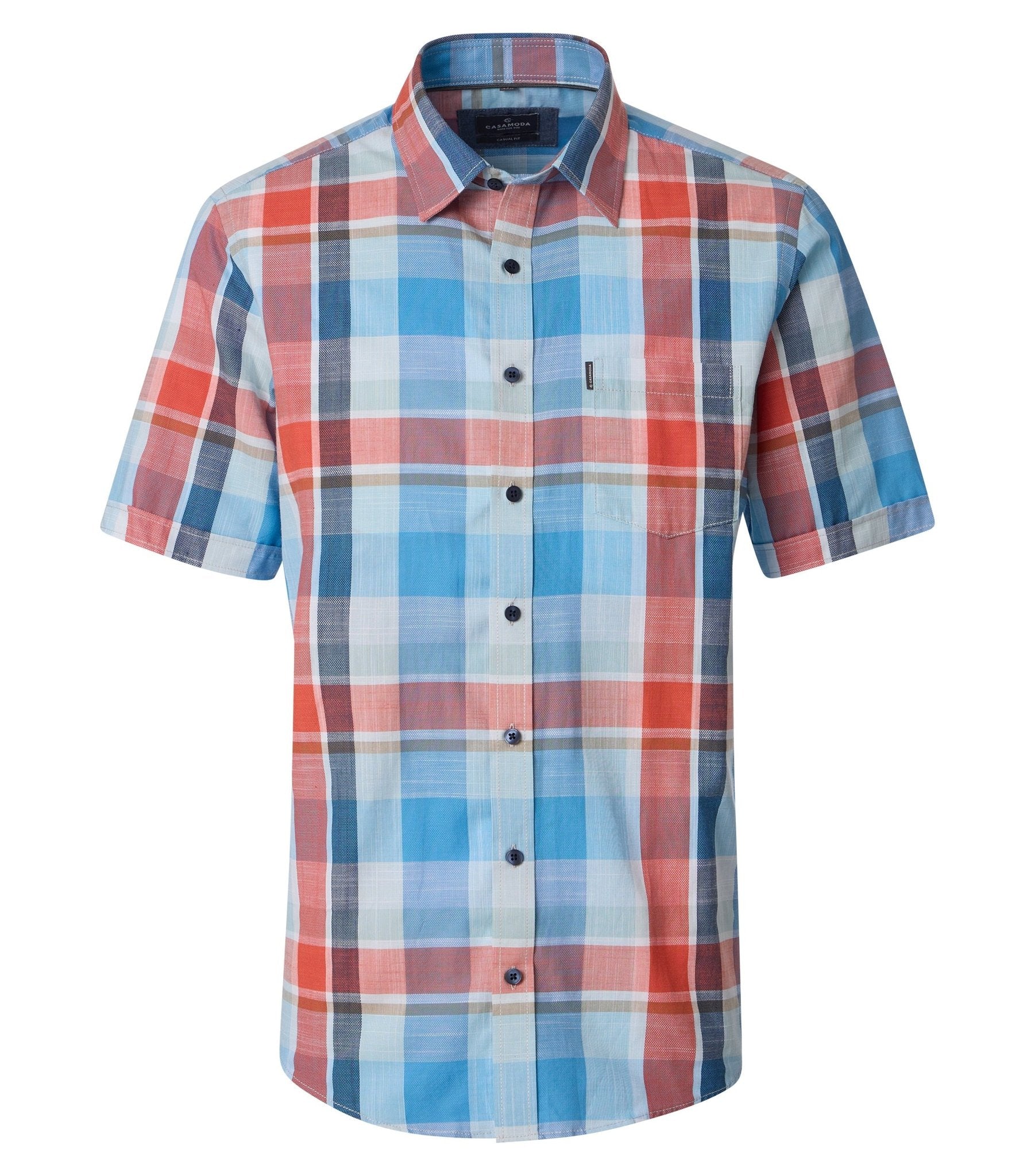 Casa Moda Herren Hemden kurz Tuerkis