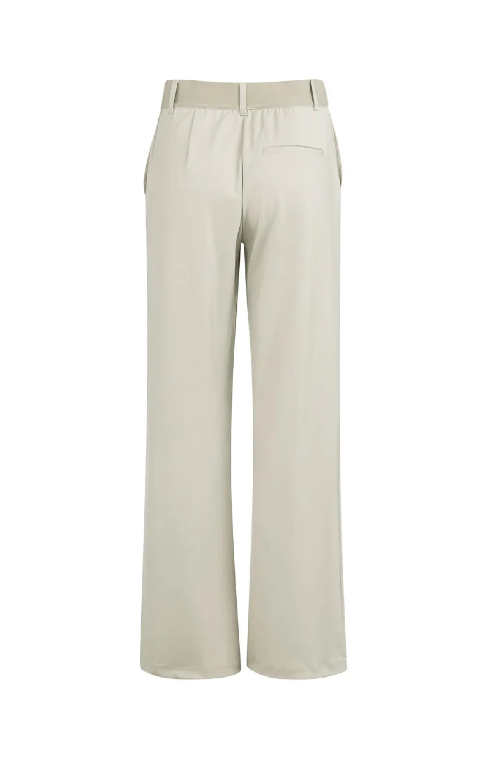 Jerseyhose mit elastischem Bund und weitem Bein - Grau