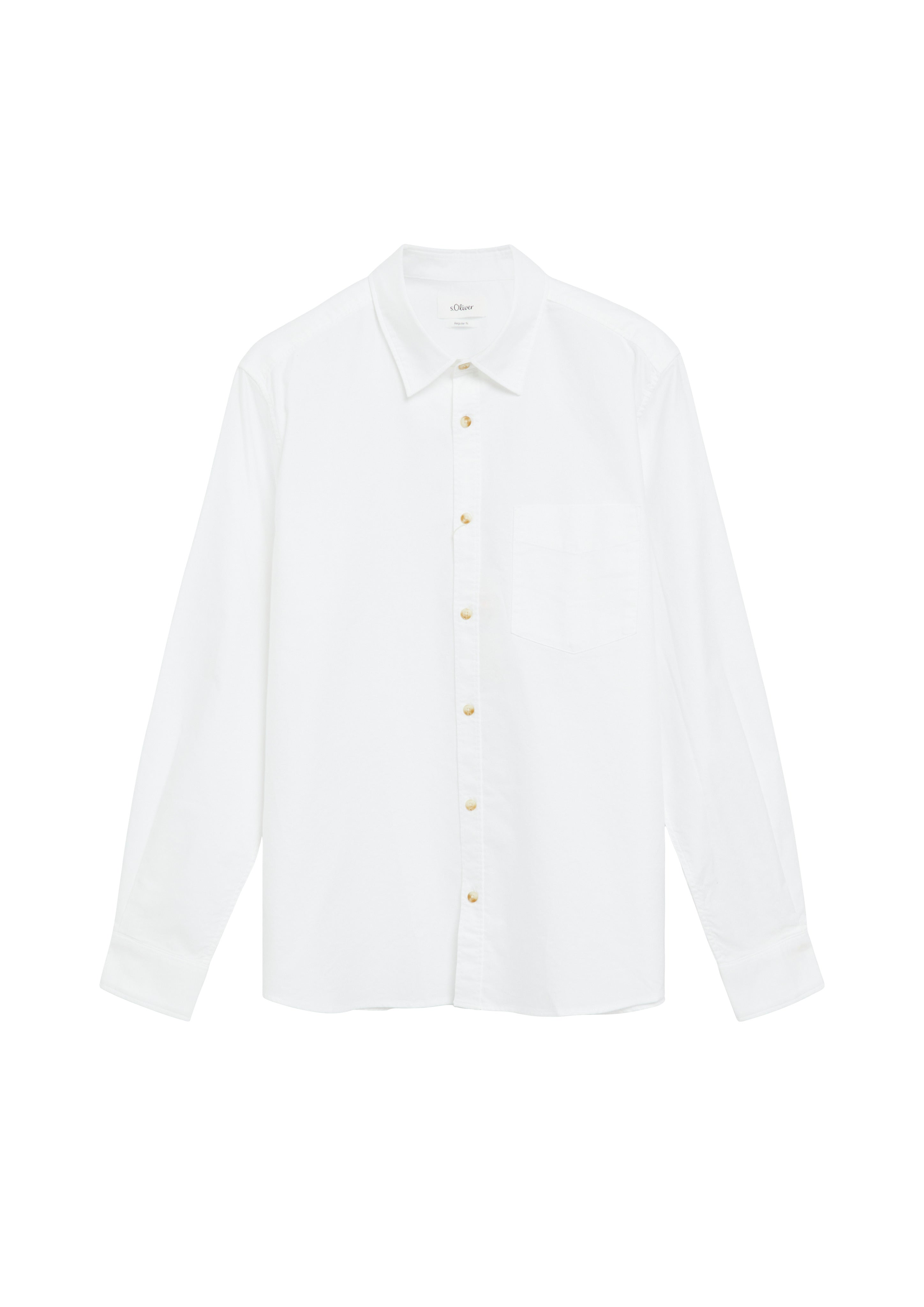 S. Oliver red Herren Hemden lang White