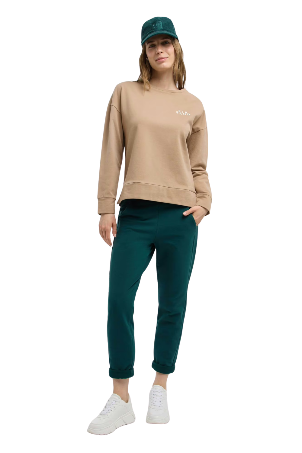 Elbsand Damen Hosen Dark Ivy