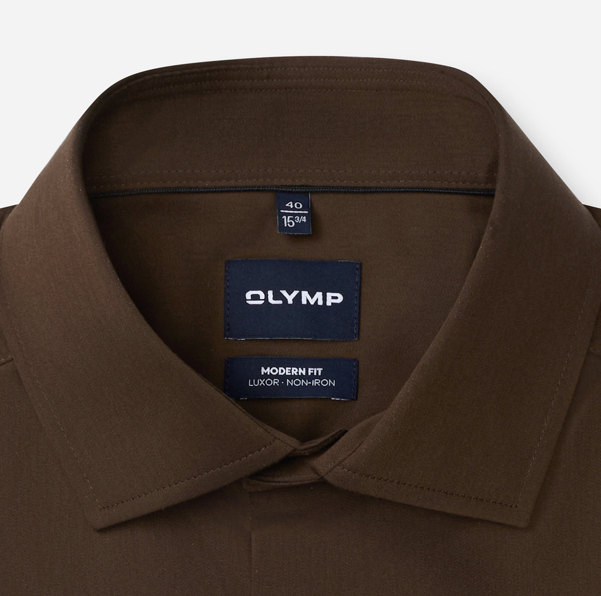 Olymp Herren Hemden lang Schwarzbraun