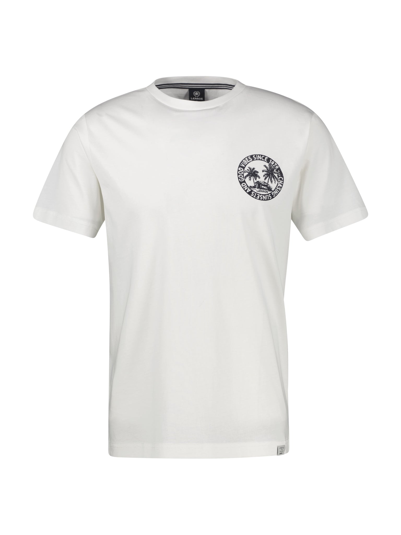 Lerros Herren T-Shirts kurz Broken White