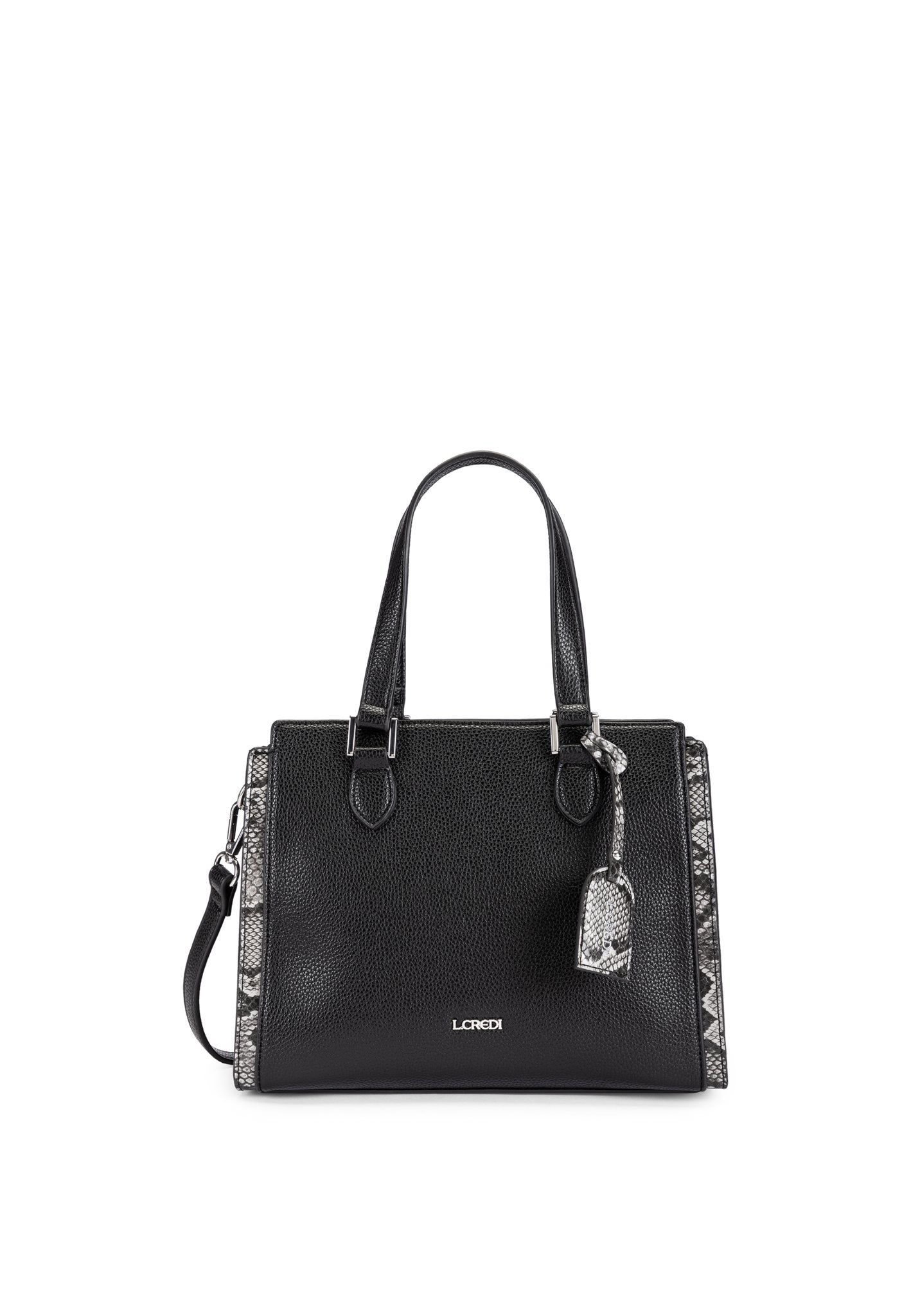 L.Credi Handtasche Schwarz
